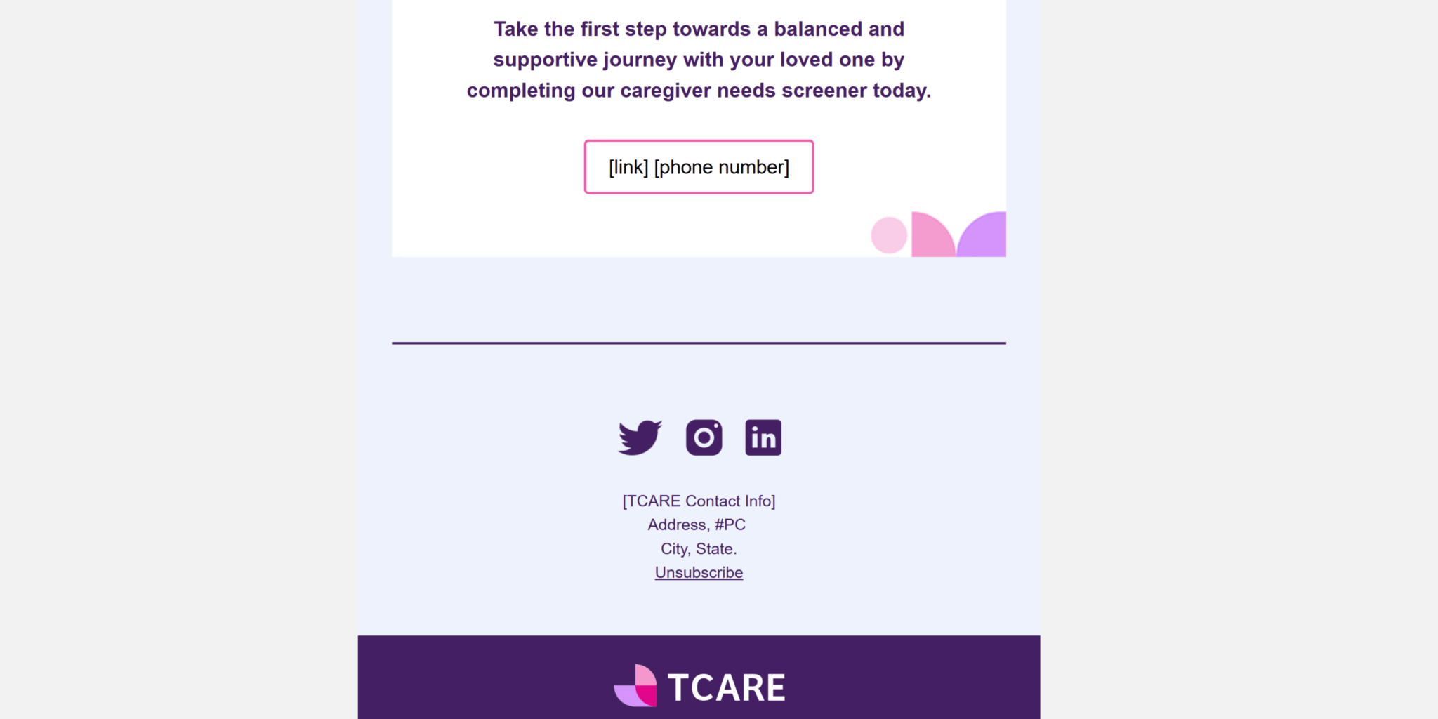 tcare - email 3