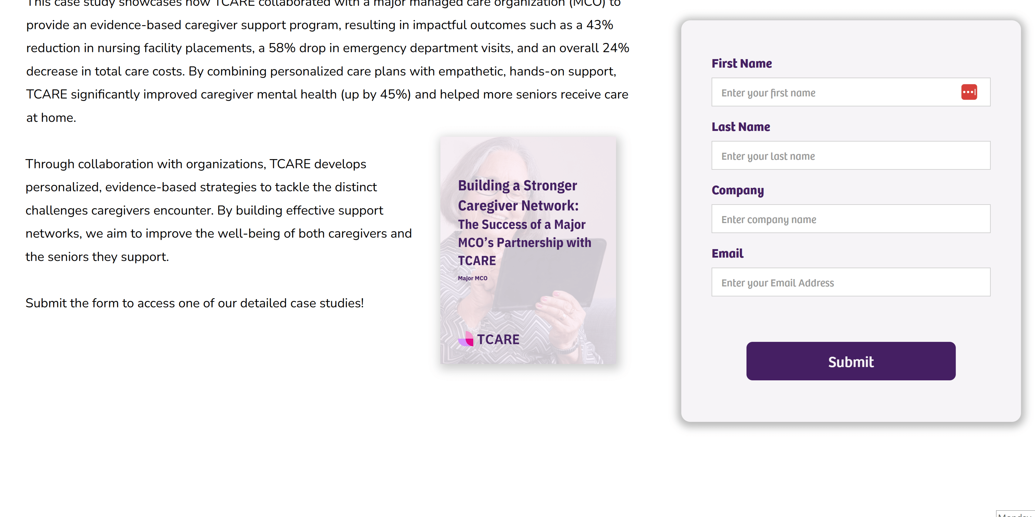 tcare - website 2.3